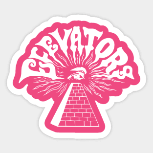 13th Floor Elevators (white) Sticker